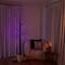 8ft. Pre-Lit Halloween Black Twig Artificial Tree with 510 Orange & Purple LED Lights